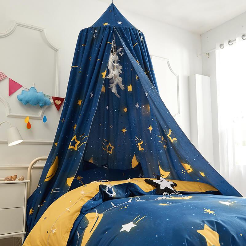 Space World Kids Bed Canopy – Blackout Star Design