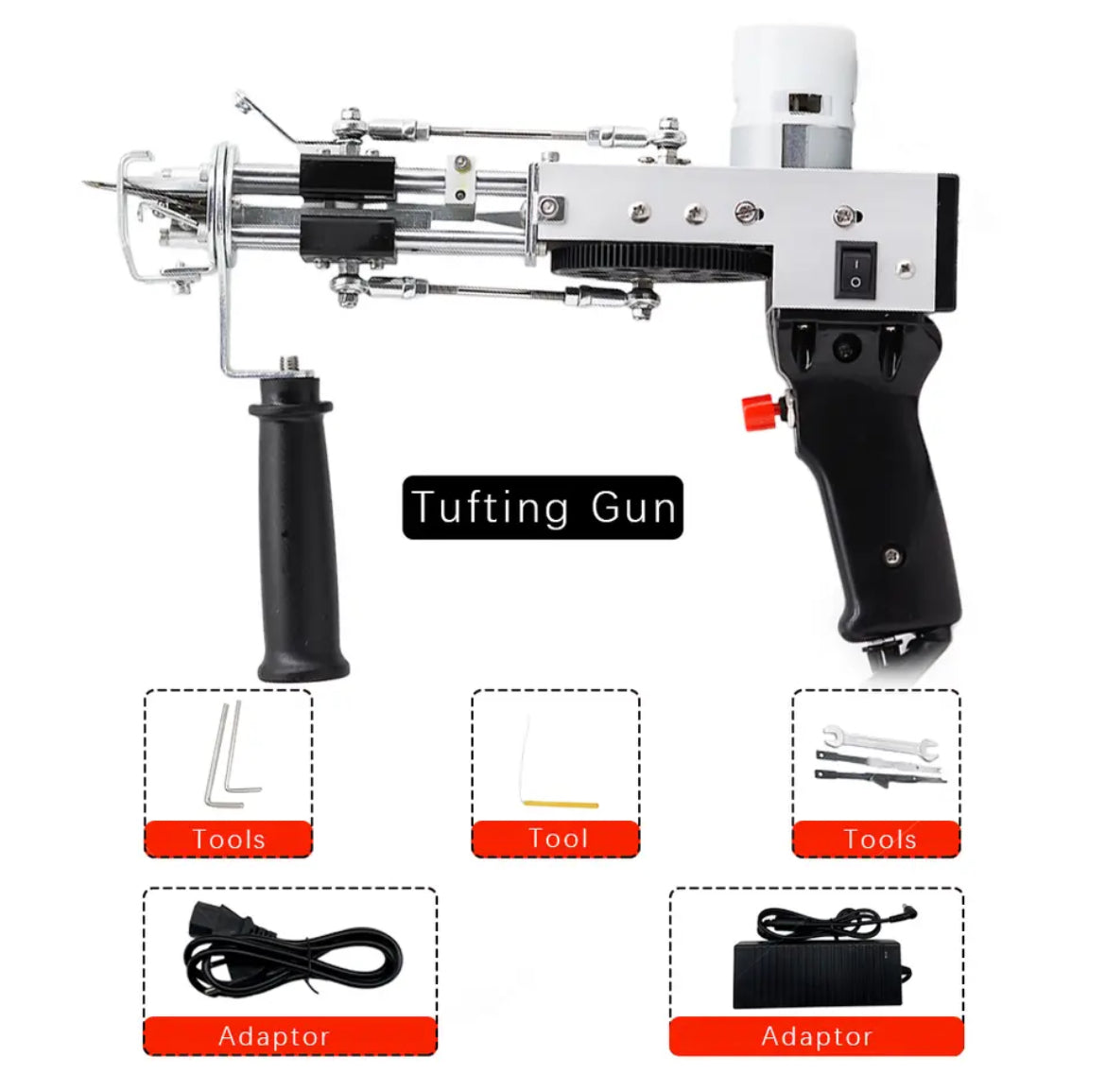 Tufting Gun Starter Kit Black 2 in 1