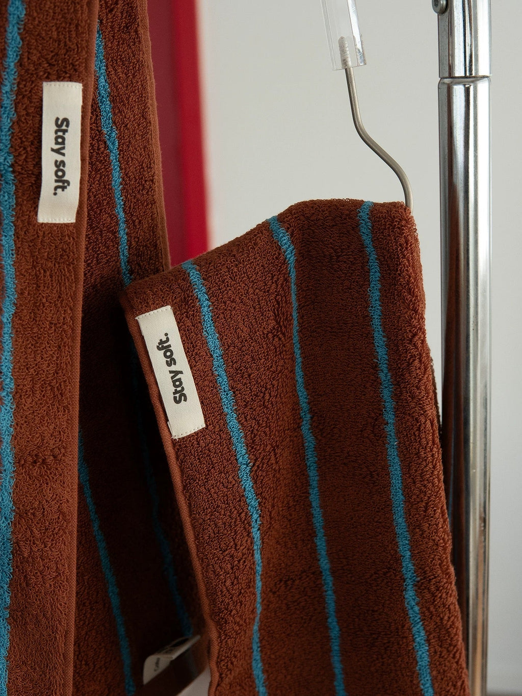 Striped Bath & Hand Towel