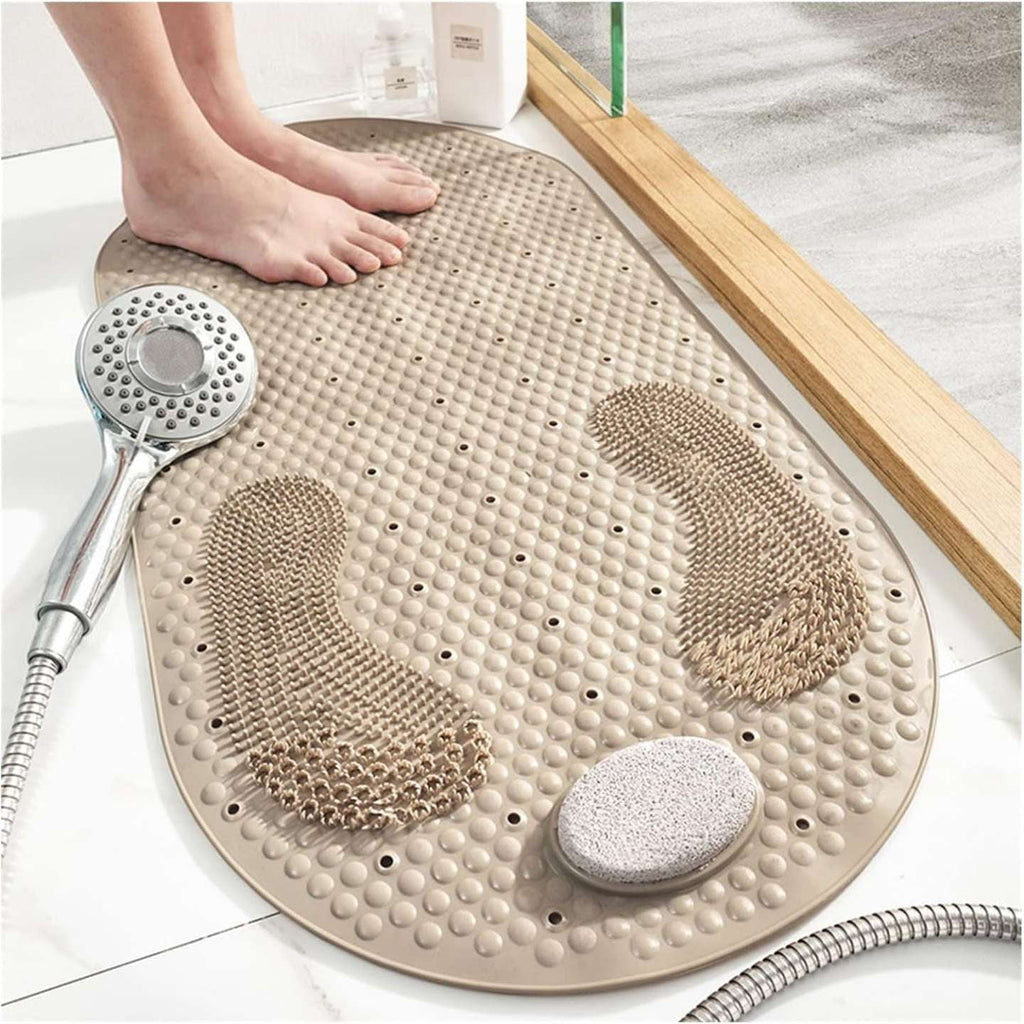 Non-Slip Shower Mat With Scrubber