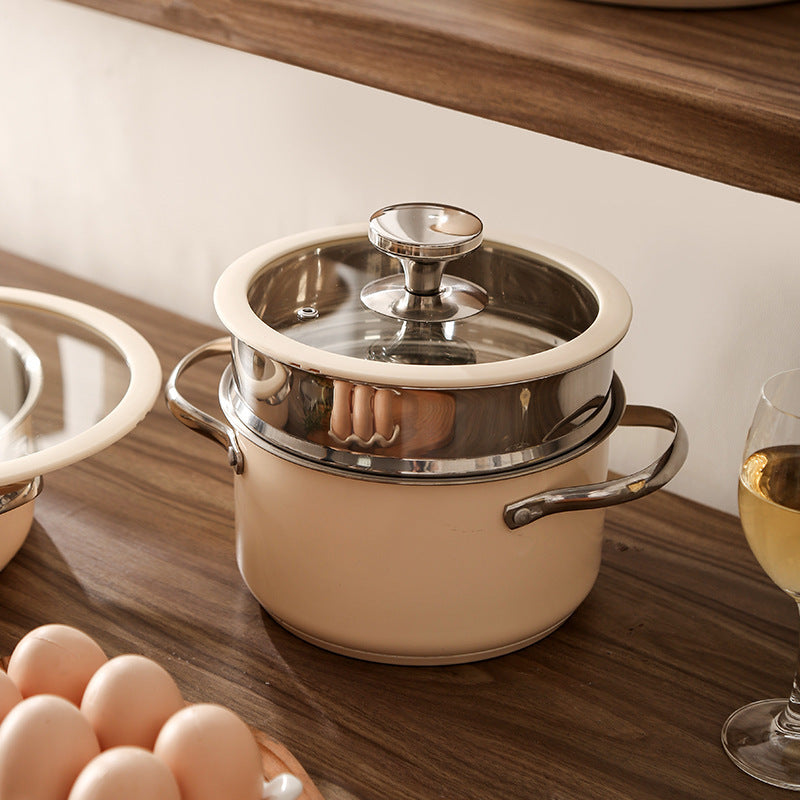 Maison Beige Stainless Cookware Set