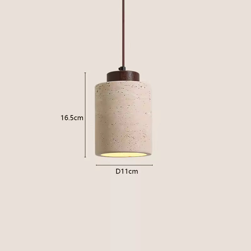 Japandi Textured Pendant Light