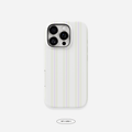 Cream & Lilac Striped iPhone Case