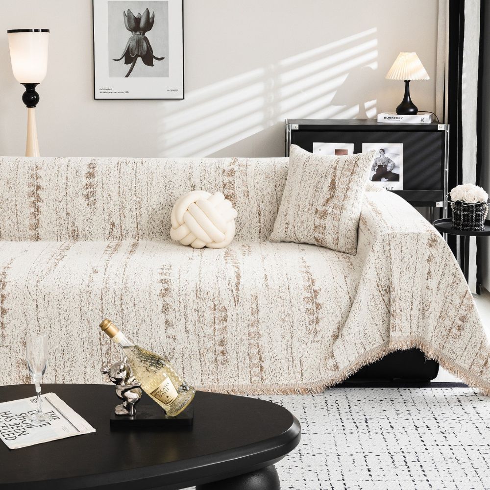 Modern Chenille Couch Cover for Protection & Style