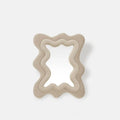 Flocked Wavy Tabletop Mirror