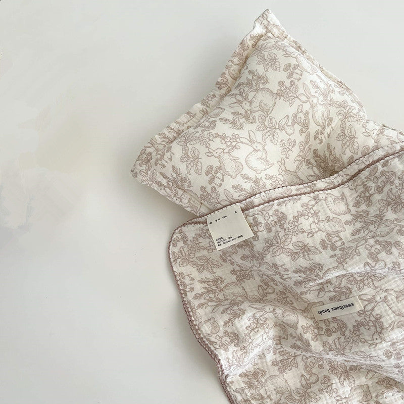 Dreamwoods Floral Cotton Muslin Baby Blanket – 47″×51″
