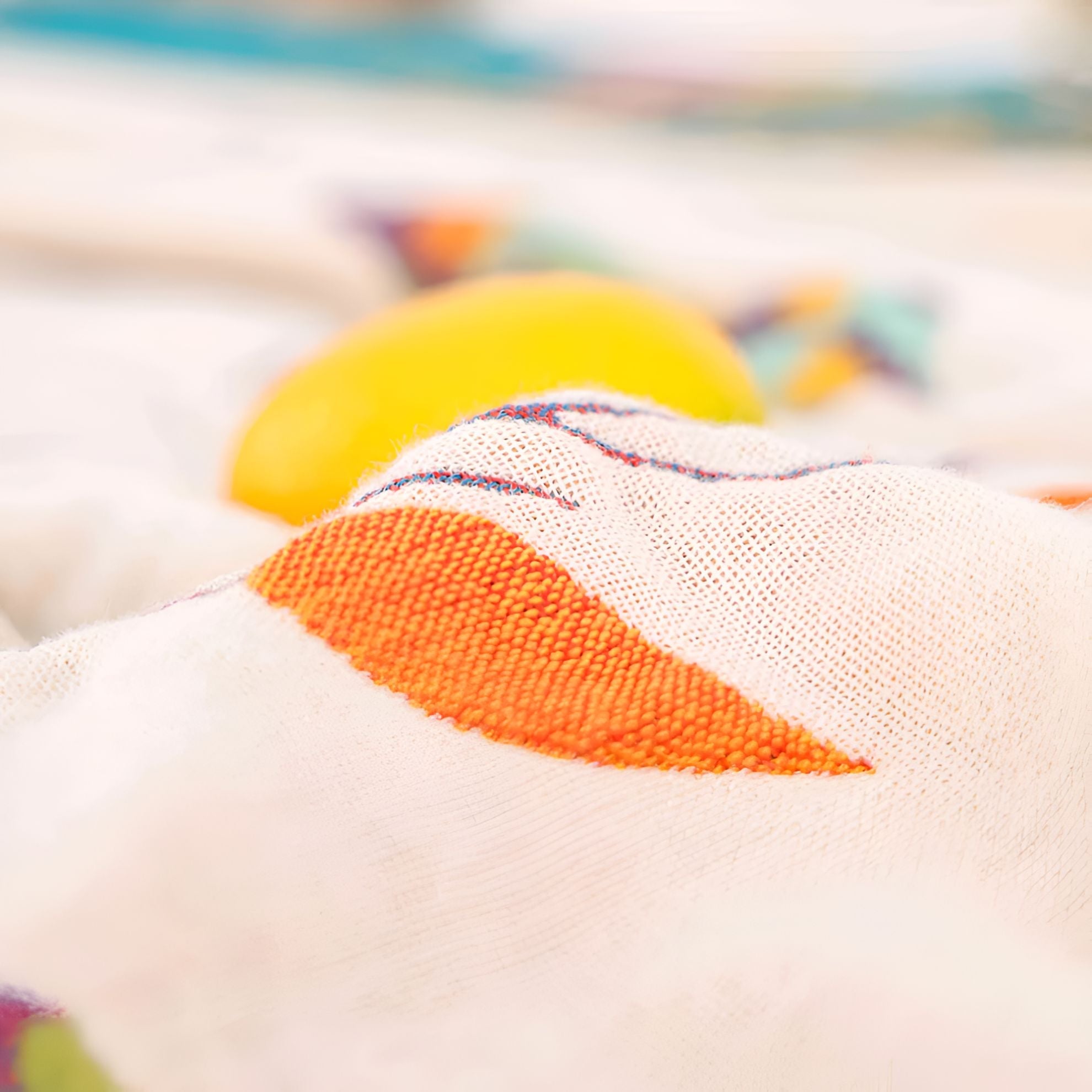 Bird Tassel Reversible Cotton Throw Blanket