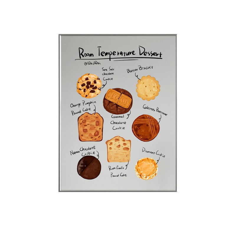 Dessert Printed Mirror Wall Art