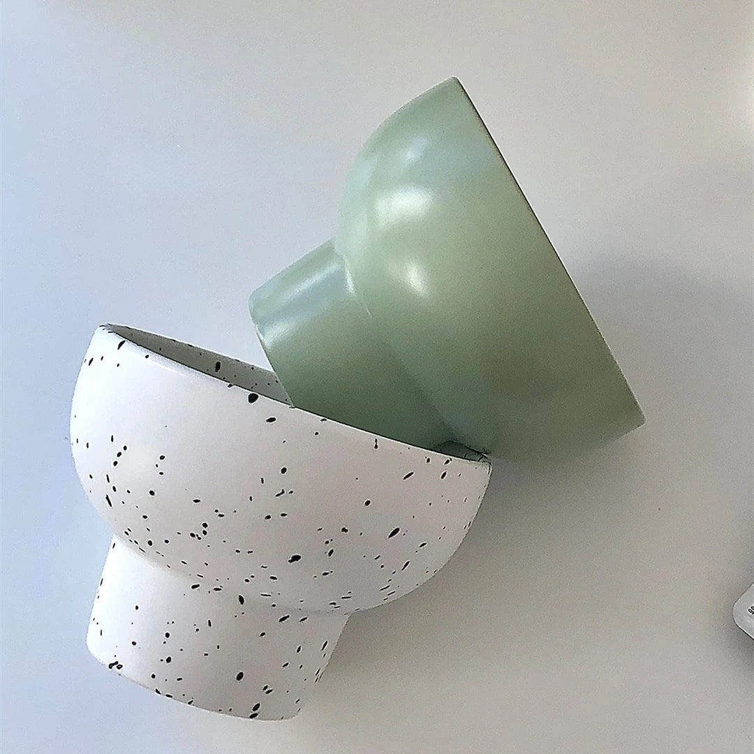 Retro Ceramic Bowl Green