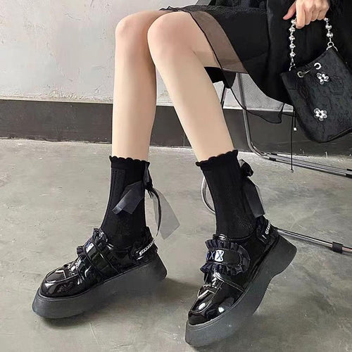 Black Bow Socks
