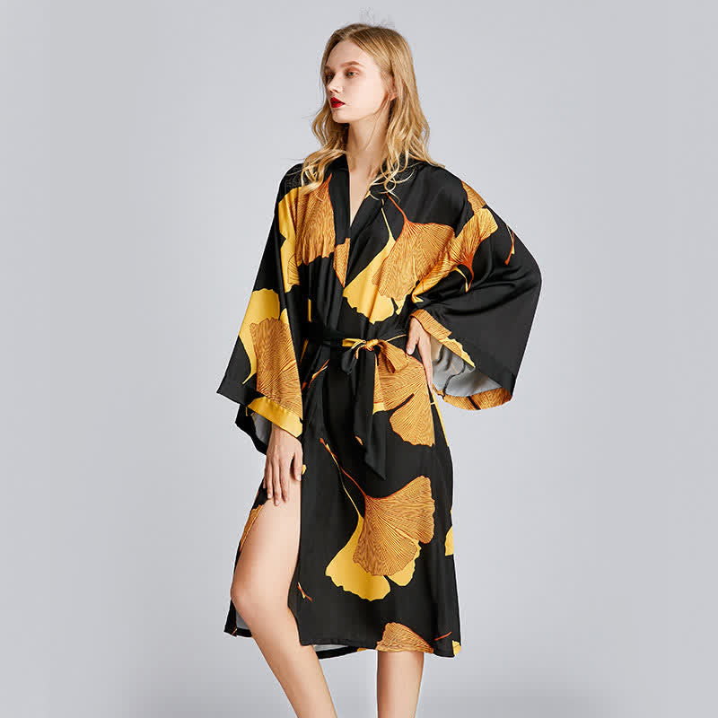 Satin Kimono Robe Bridesmaid Loungewear