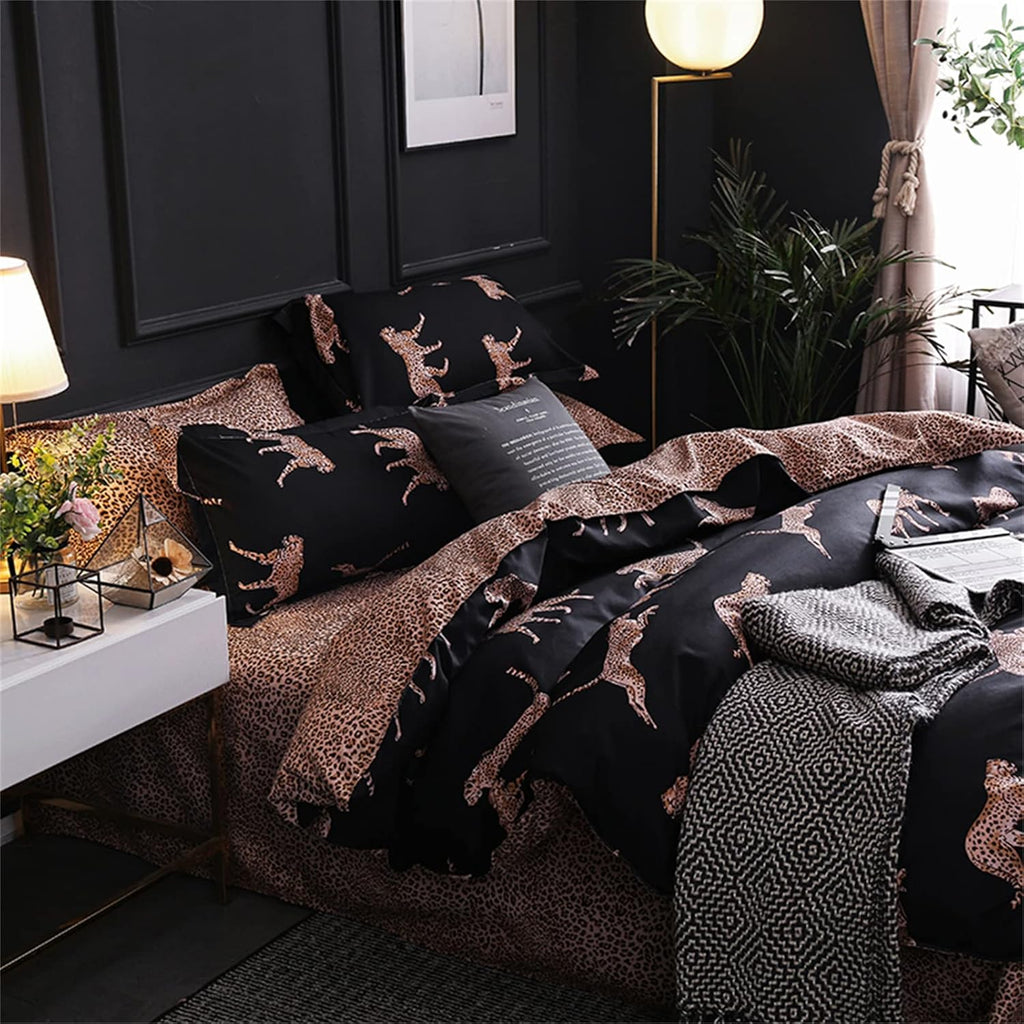 Leopard Duvet Cover & Pillowcases Set