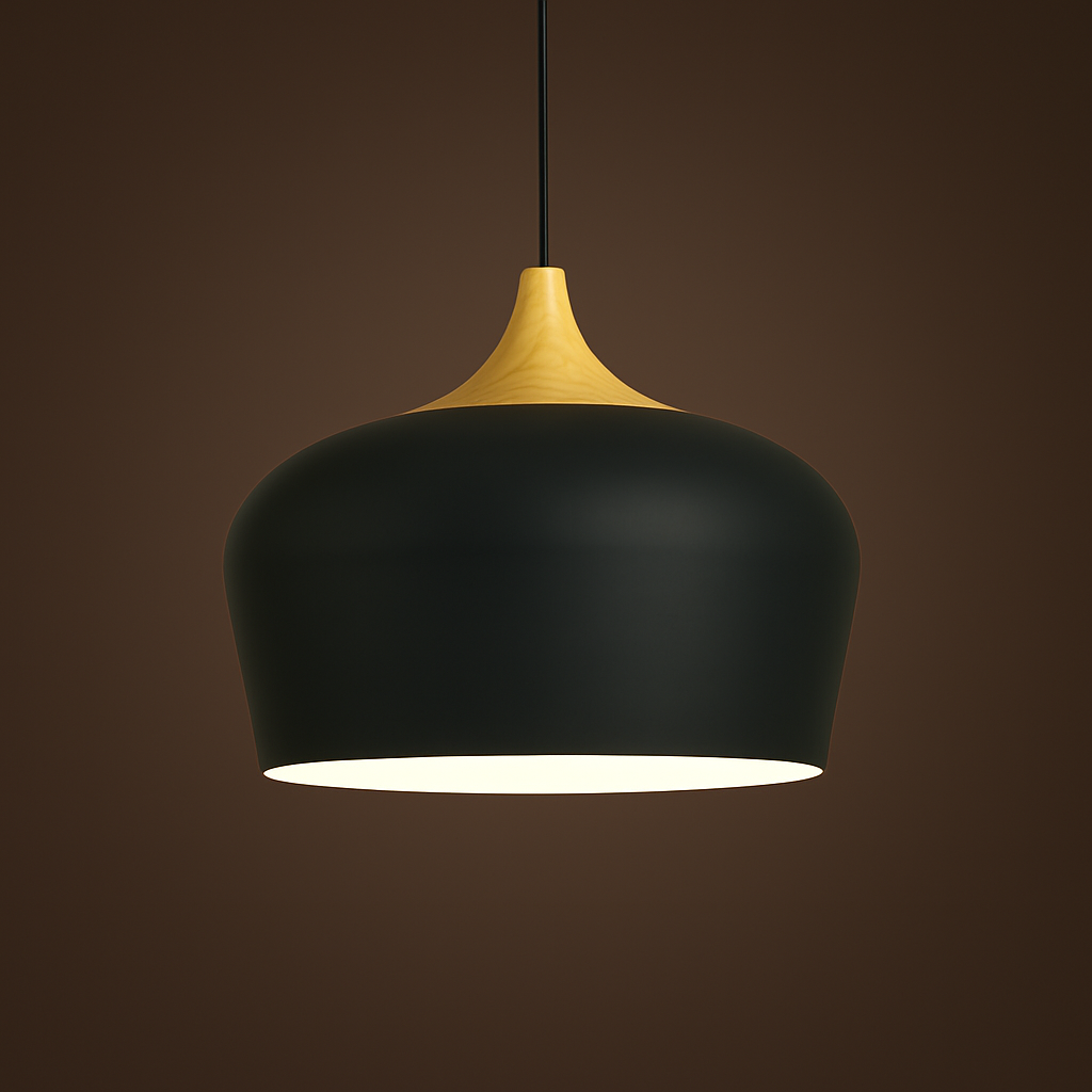 Soft Pastel Palette Pendant Lights in Metal & Wood - Final Sale