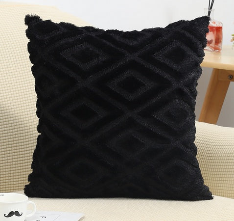 3D Diamond Pattern Cushion Cover Midnight