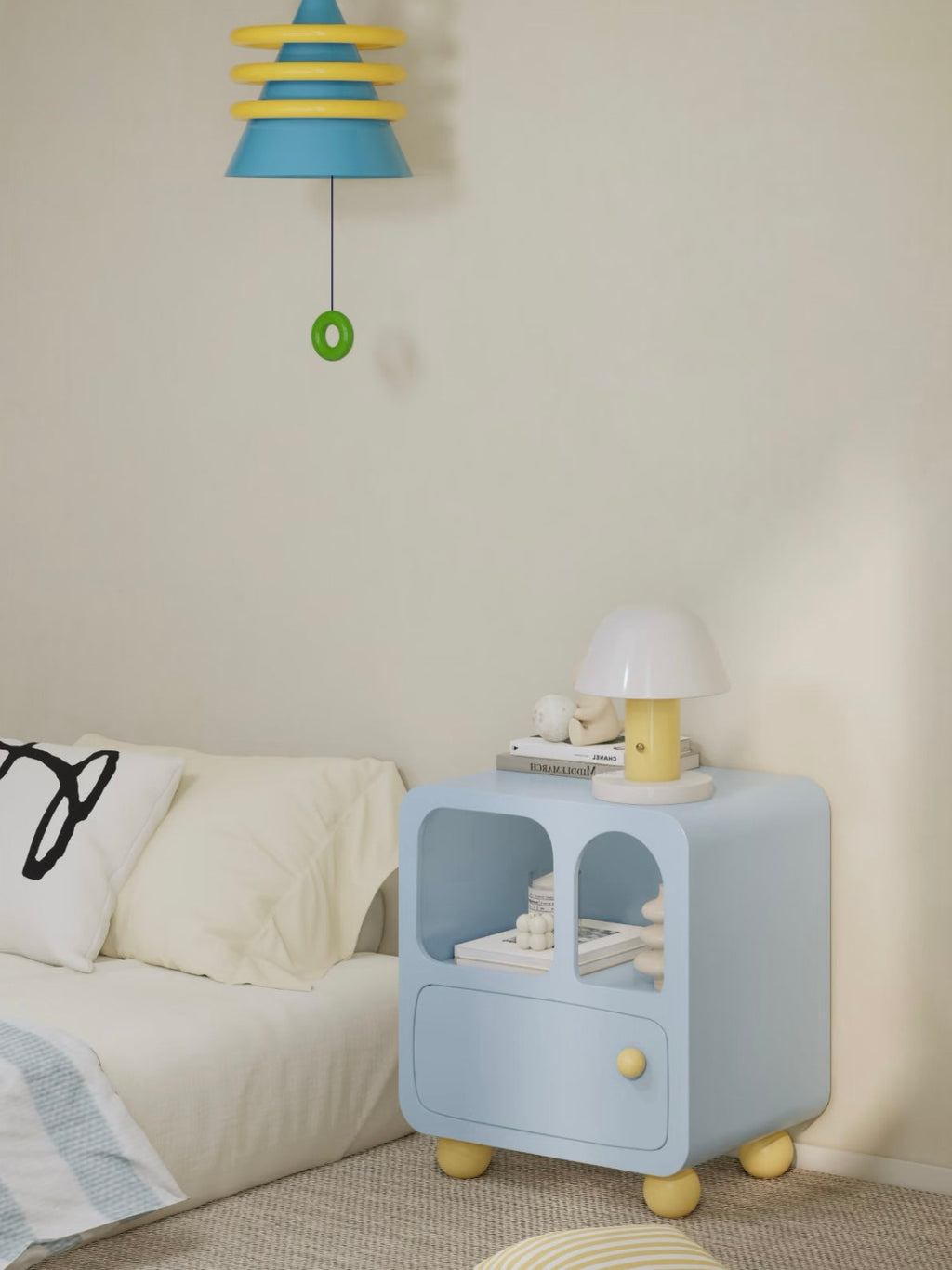 Pastel Arched Nightstand