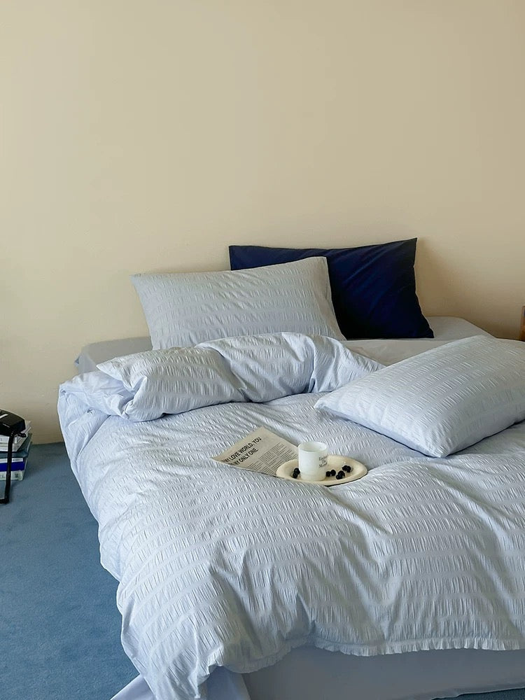 Bubble Jacquard Duvet Cover Set