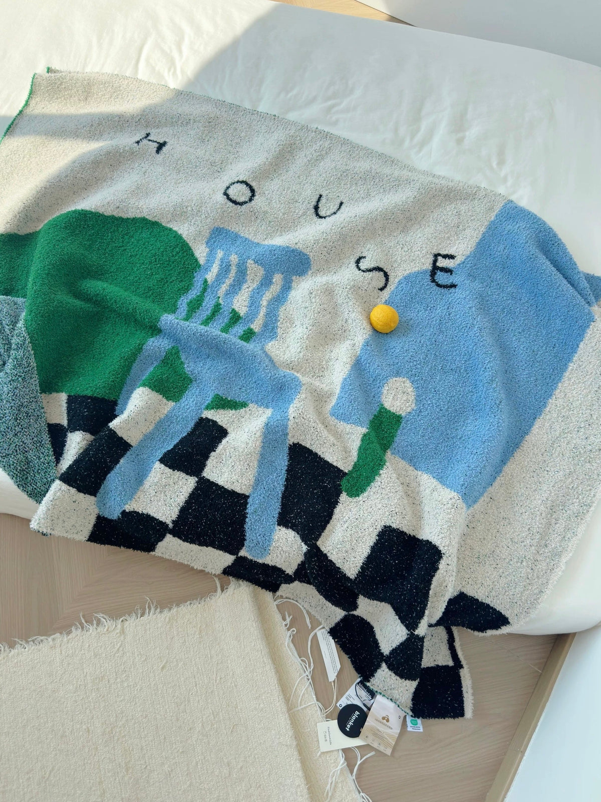 Abstract Chair Throw Blanket