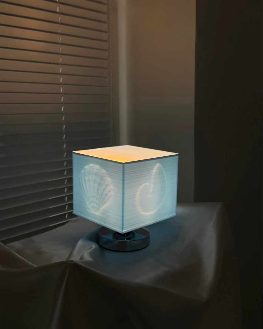 Mermaidcore Blue Seashell Lamp
