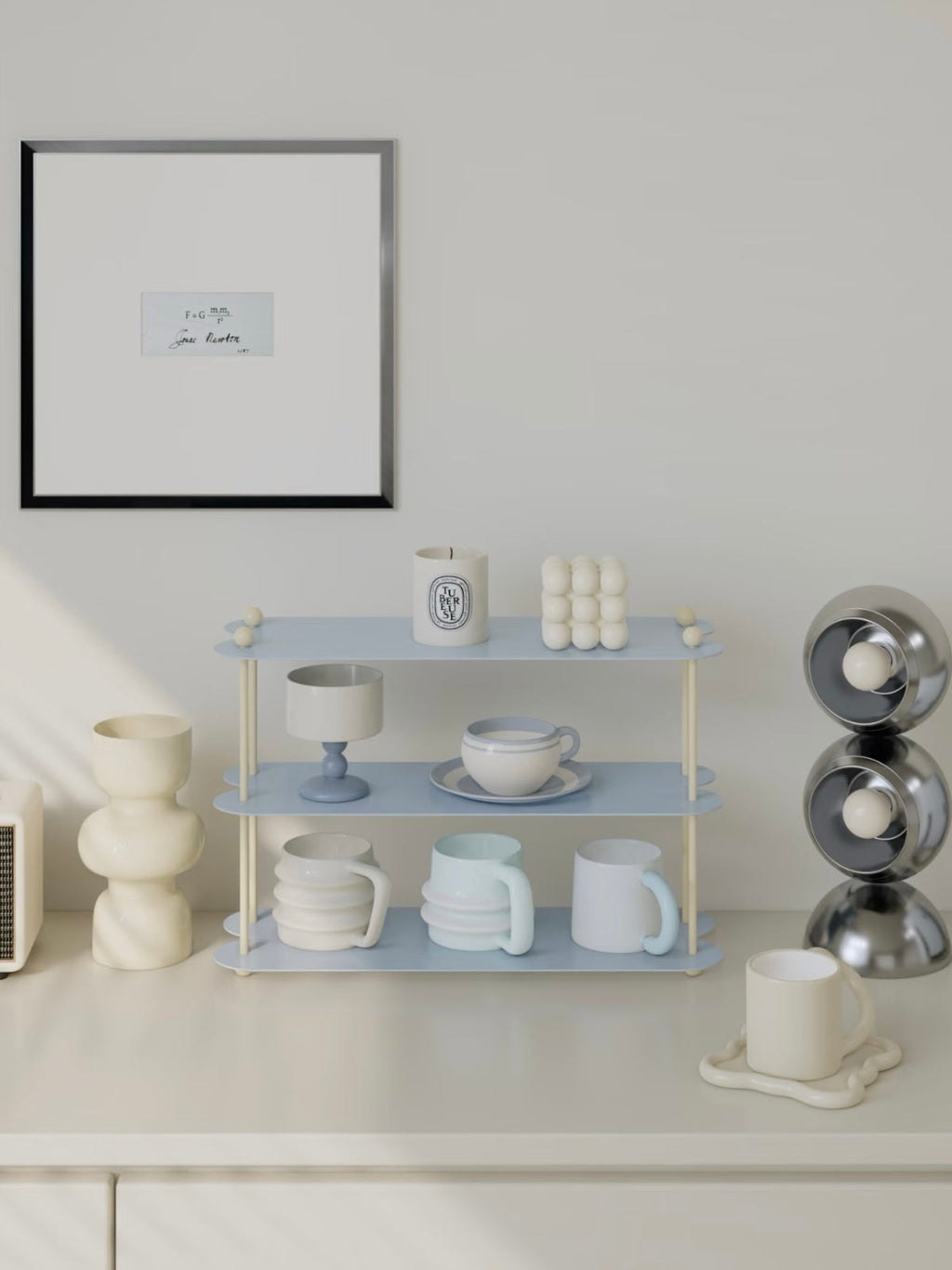 Curved Mug Display Shelf