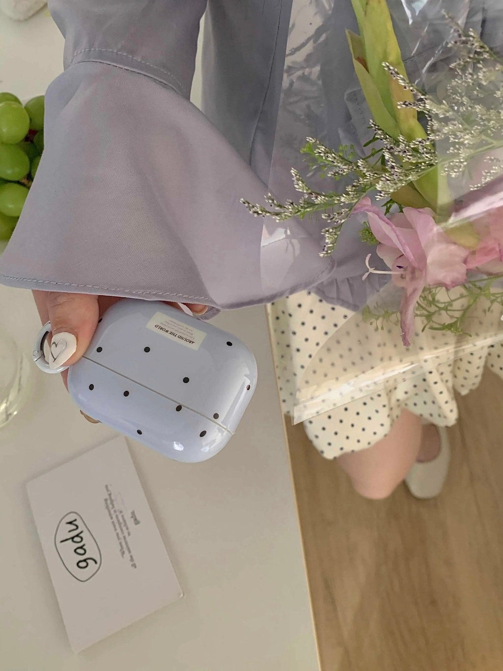 Blue Dots AirPods Case