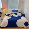 Blue Floral Cotton Bedding Set