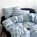 Coastal Blue Gingham Duvet Cover Set