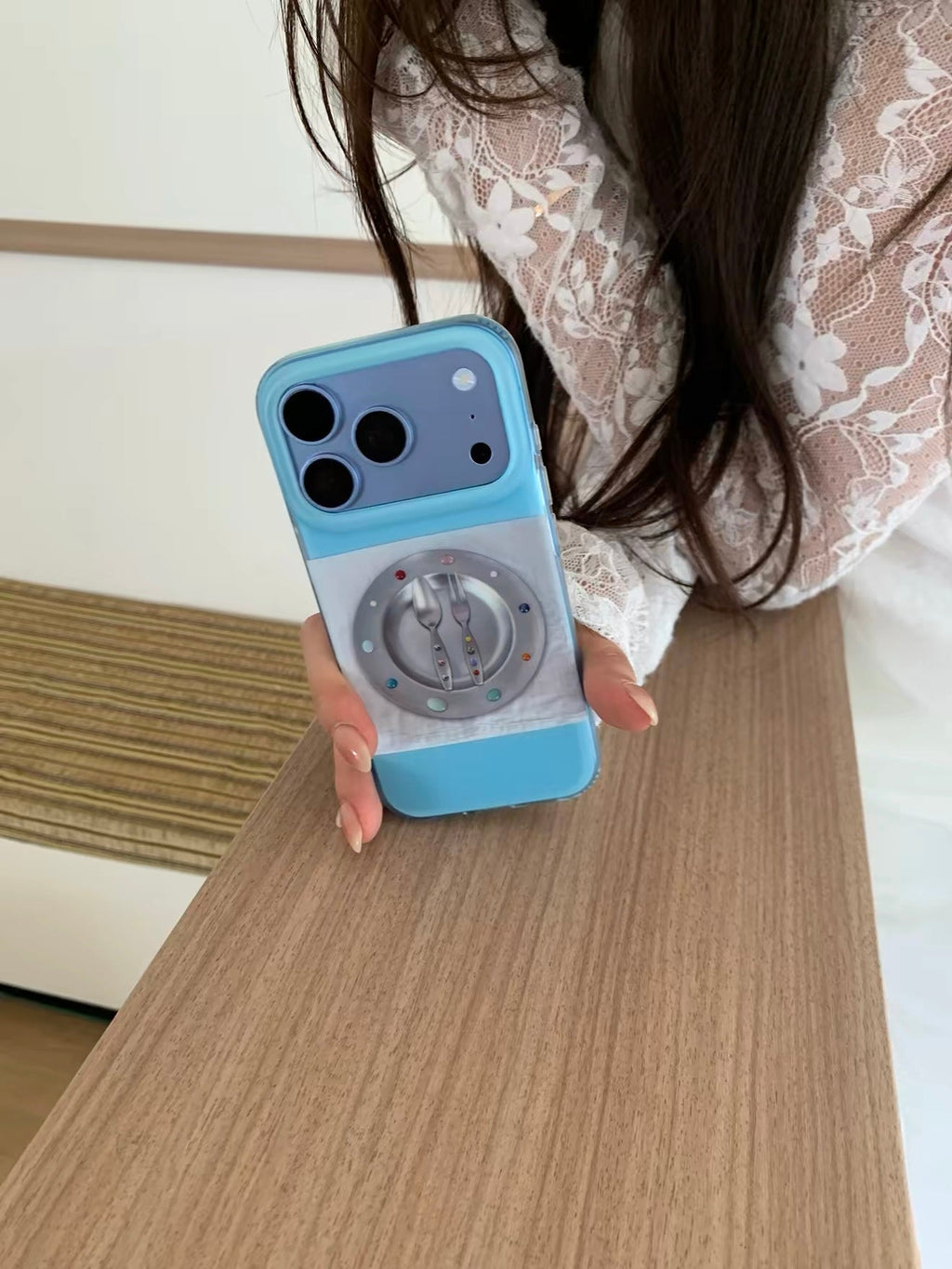 Mint Green Cutlery Phone Case