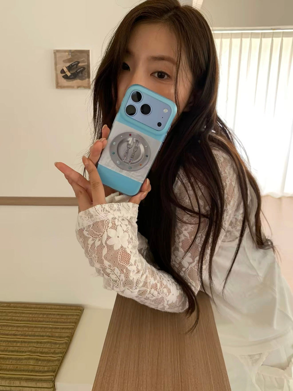 Mint Green Cutlery Phone Case