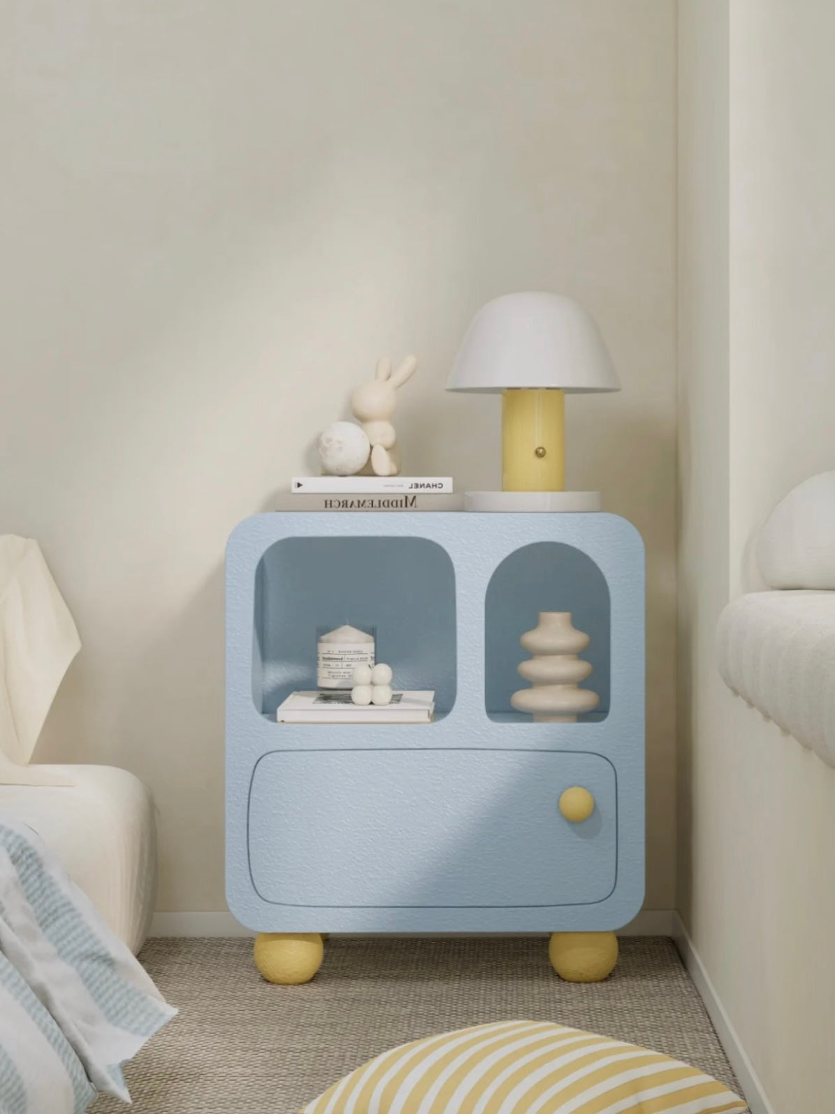 Pastel Arched Nightstand
