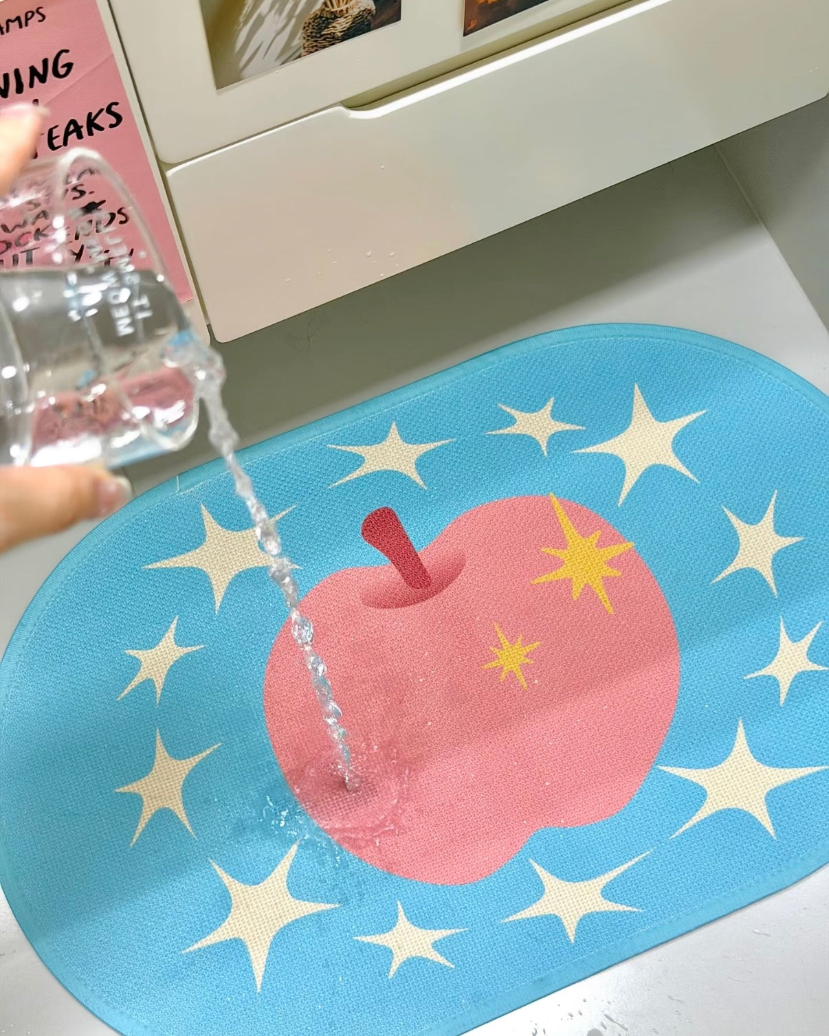 Pastel Apple Bath Mat