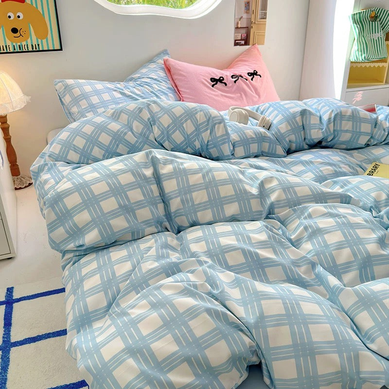 Yellow Polka Dot Bedding Set