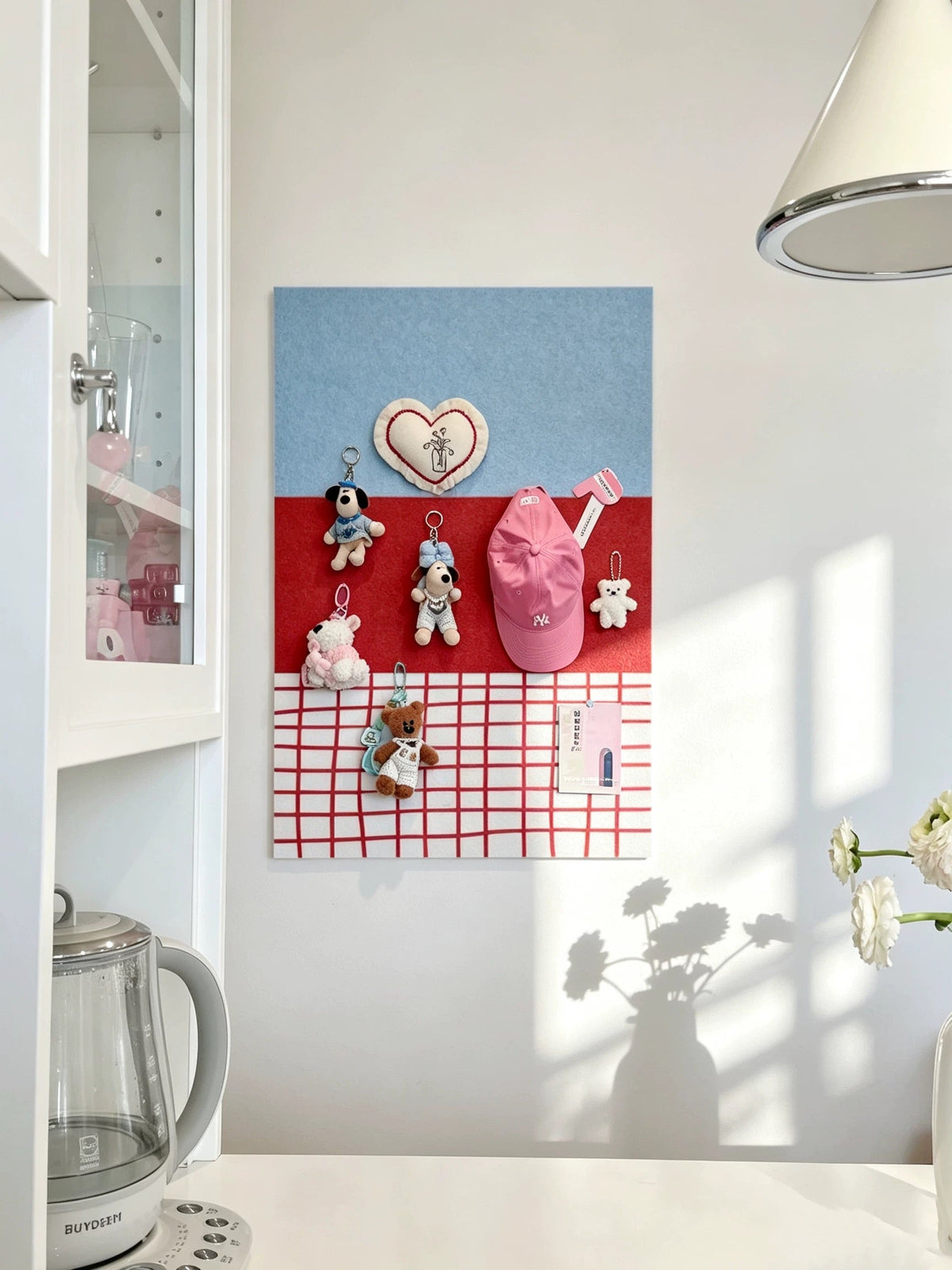 Checkered Felt Pin Board