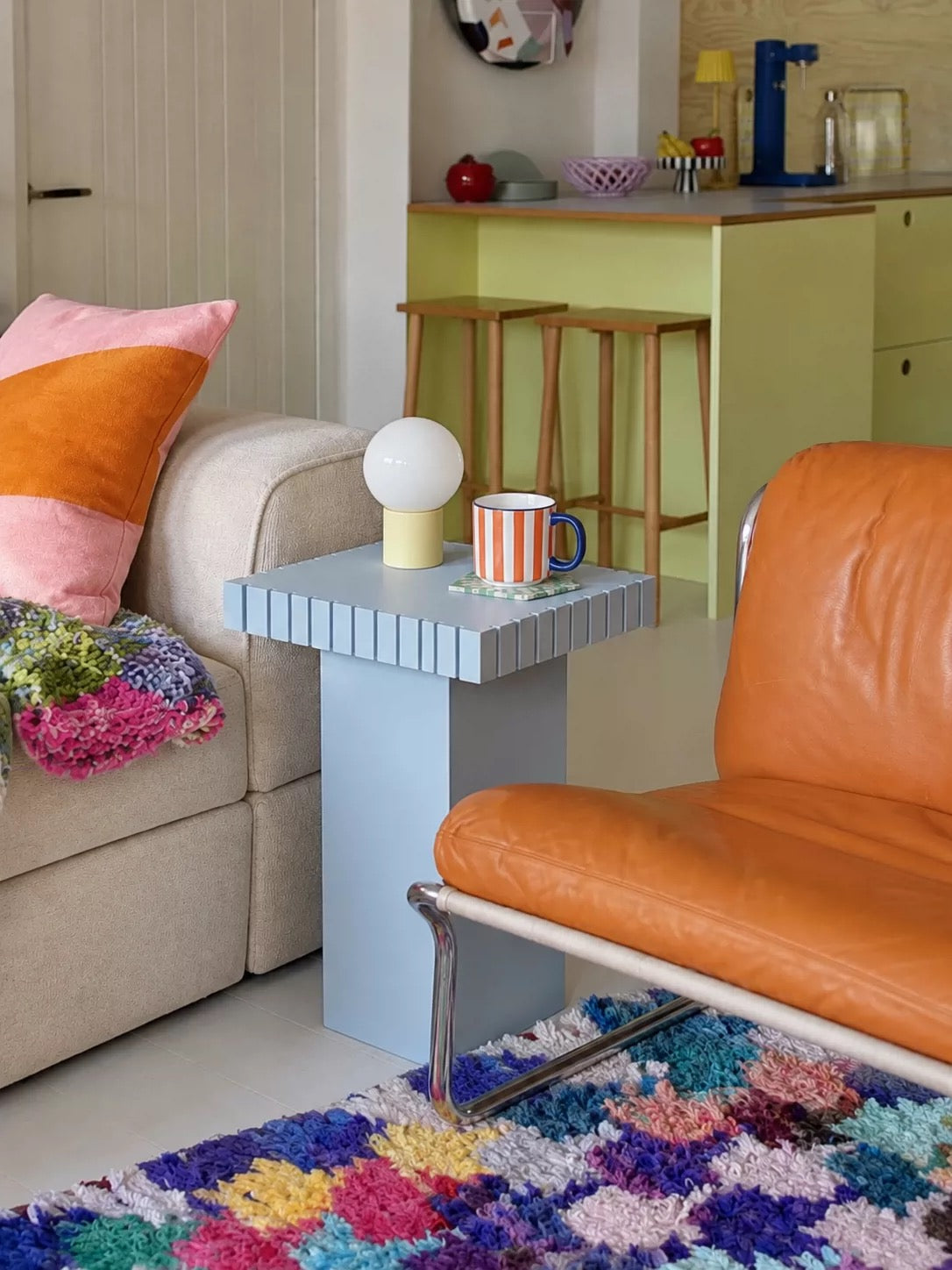 Small Pastel Side Table