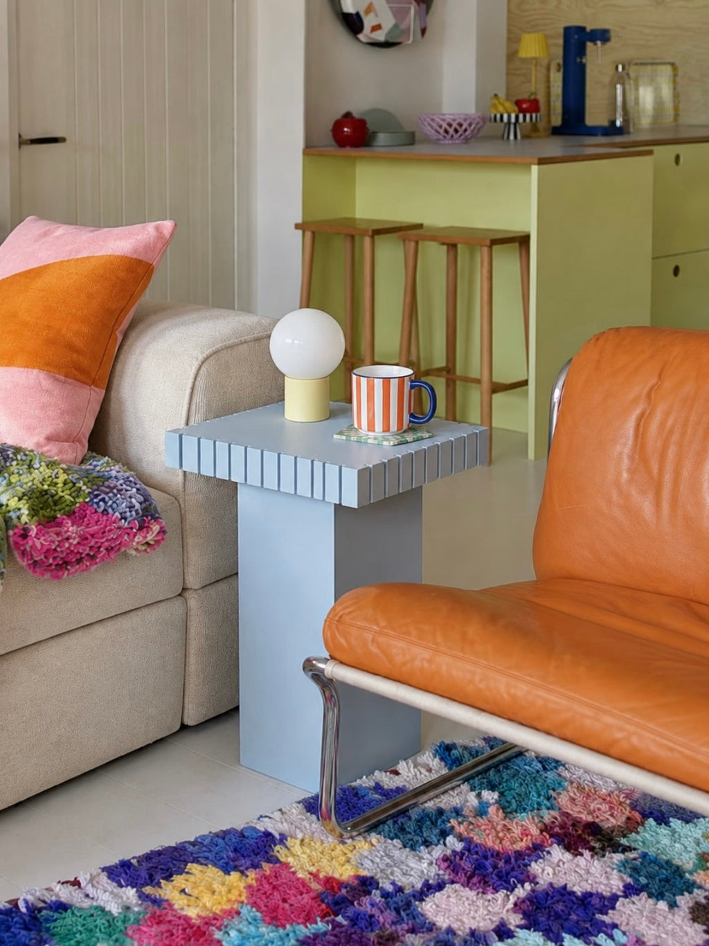 Small Pastel Side Table