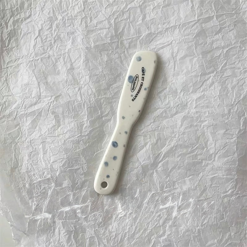 French Cafe Irregular Plate & Jam Spreader