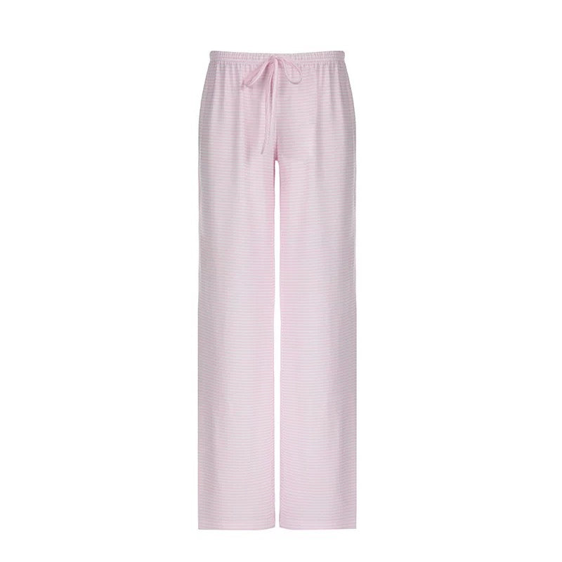 Blue Striped Pants Pink
