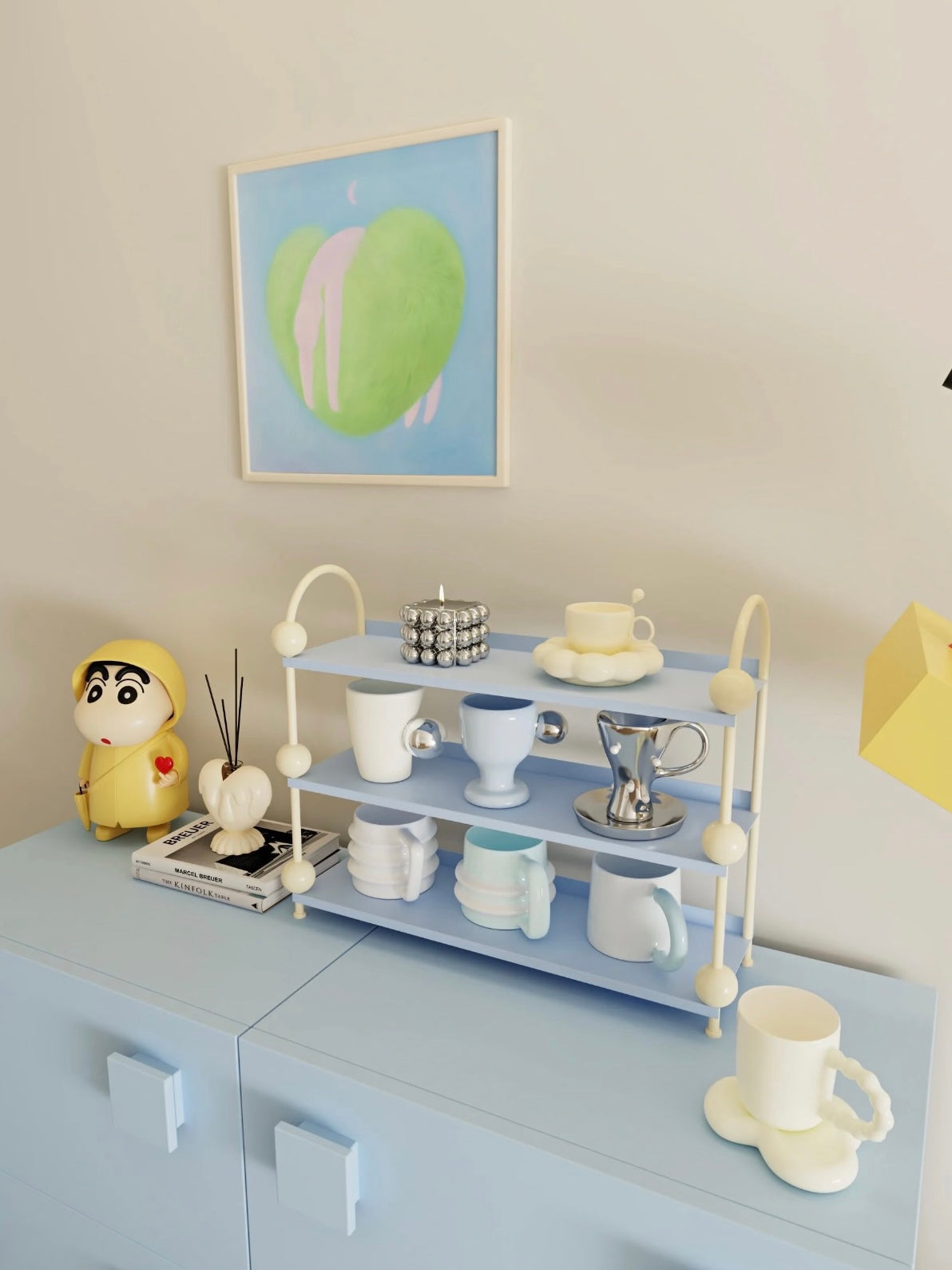 Pastel Perfume Display Shelf