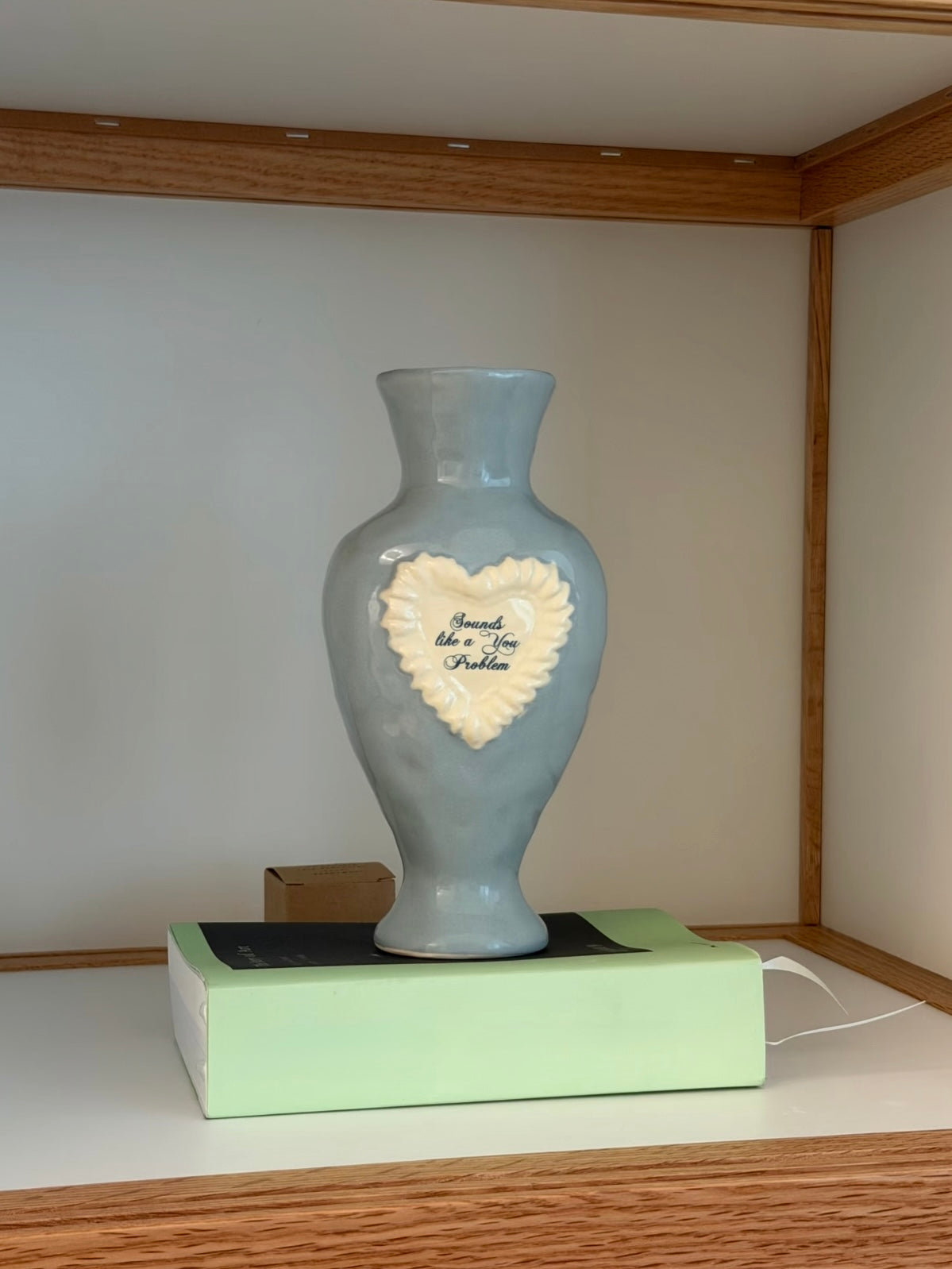 Coquette Blue Ceramic Vase