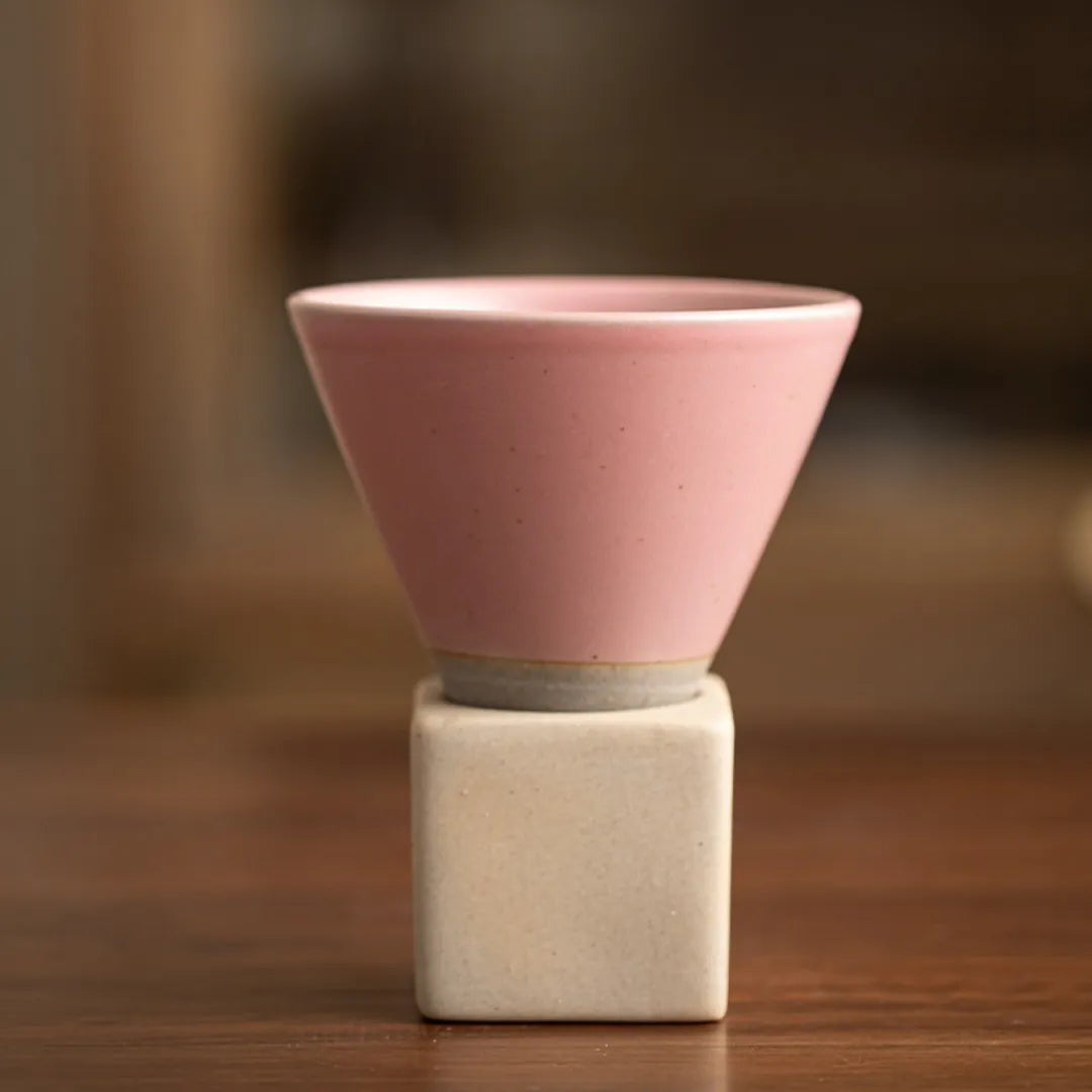 Kyoto Ceramic Espresso Cups Pink 200ml