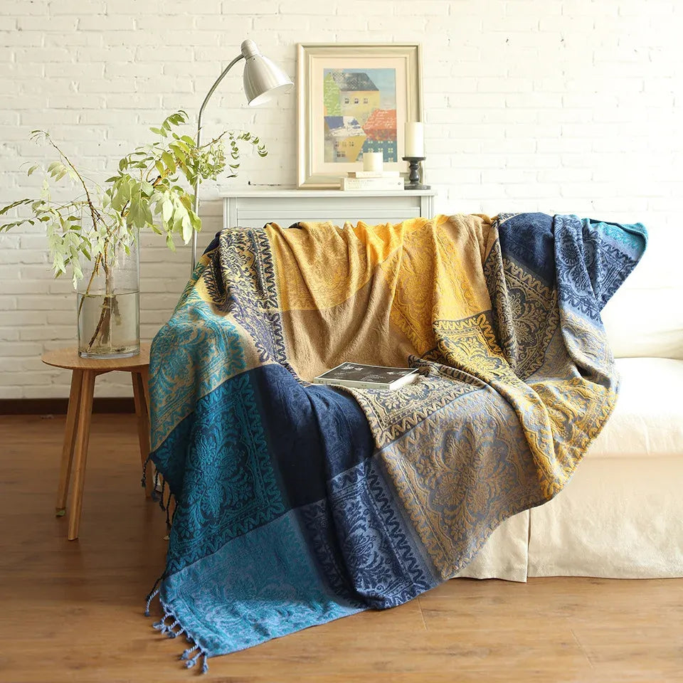 Decorative Sofa Cover with Tassels