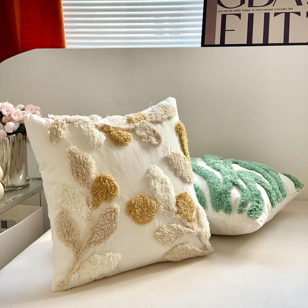 Bohemian Tufted Cotton Canvas Thick Yarn Sofa Cushion