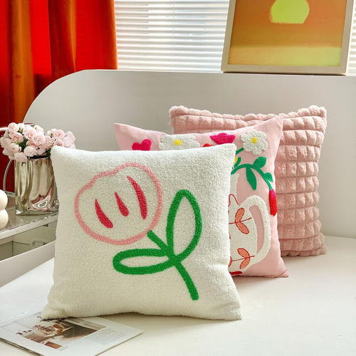 Bohemian Tufted Cotton Canvas Thick Yarn Sofa Cushion