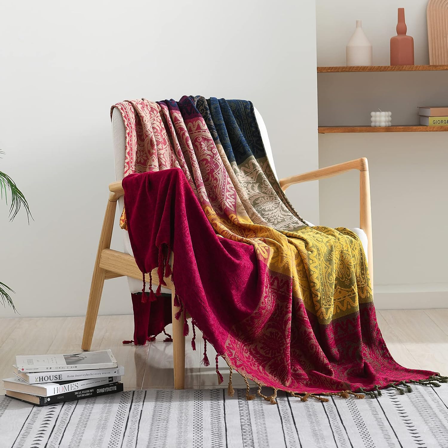 Decorative Sofa Cover with Tassels