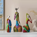 Abstract Resin Woman Sculpture