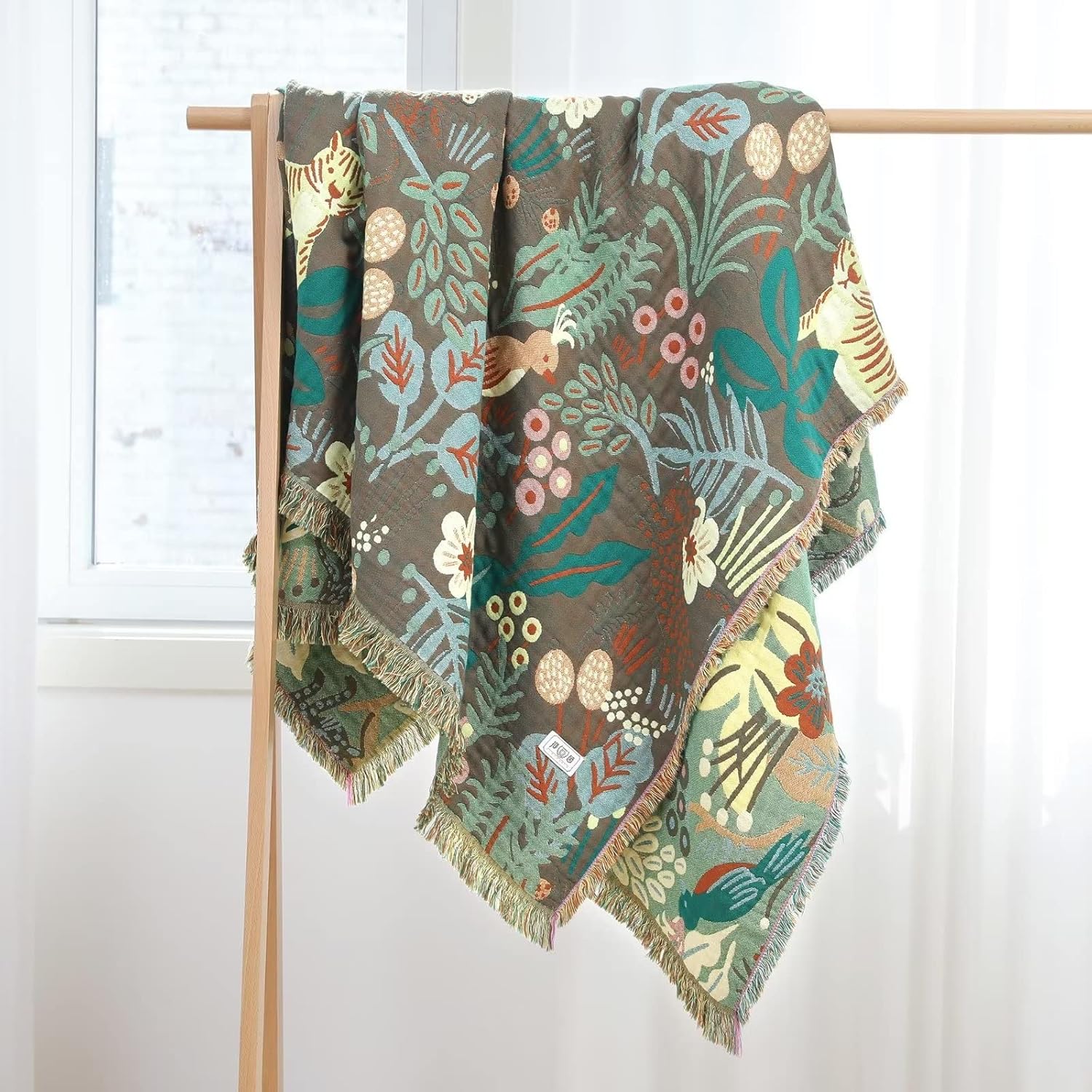 Jungle Tiger Reversible Throw Blanket
