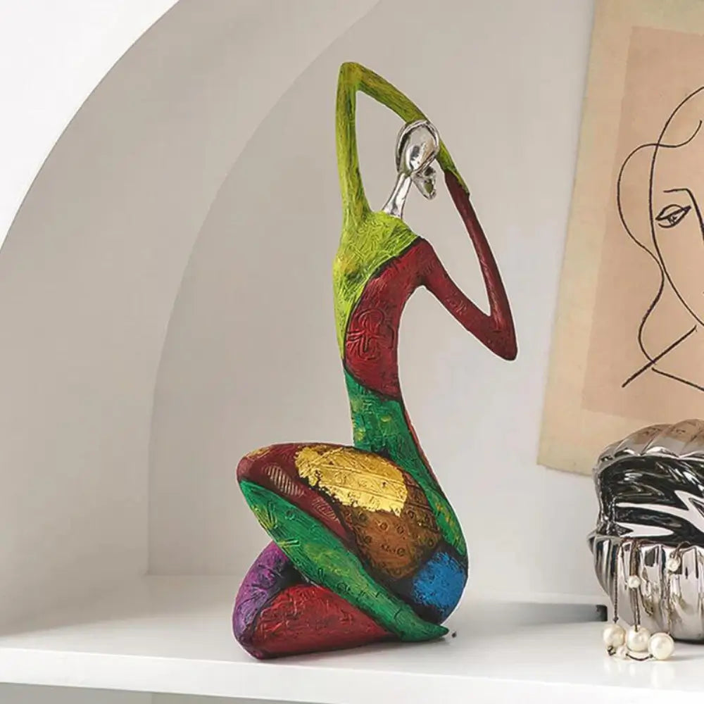 Abstract Resin Woman Sculpture B