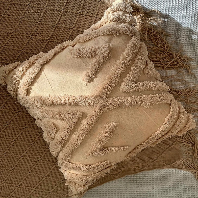 Boho Cozy Pillow Cover E