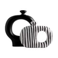 Minimalist Striped Ceramic Vase Set