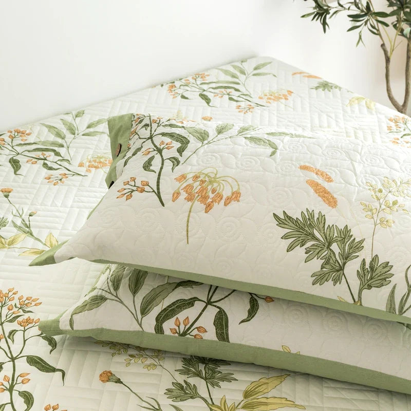 Floral Quilted Bedspread
