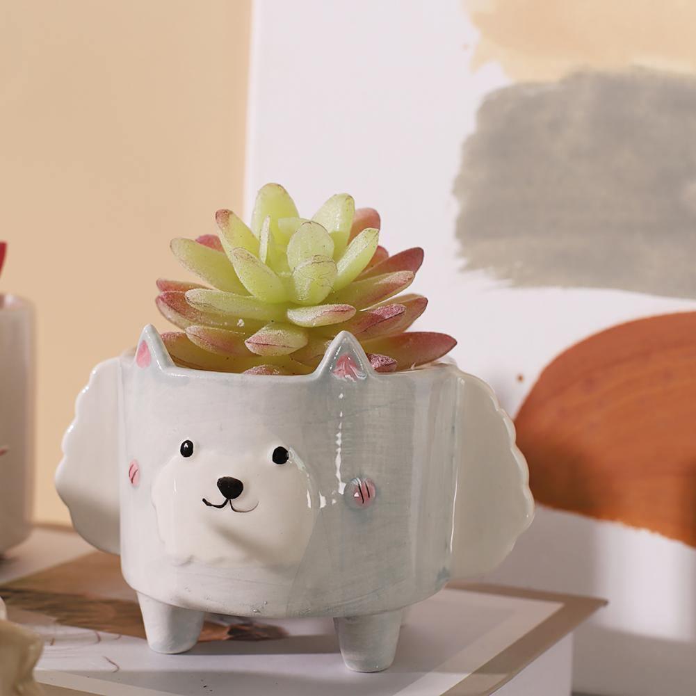 Square Animal Ceramic Succulent Planters Sheep